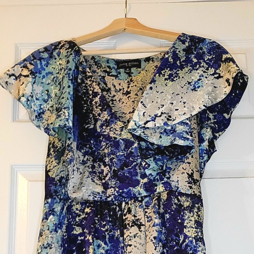 Julie Dillon Silk Watercolor Dress